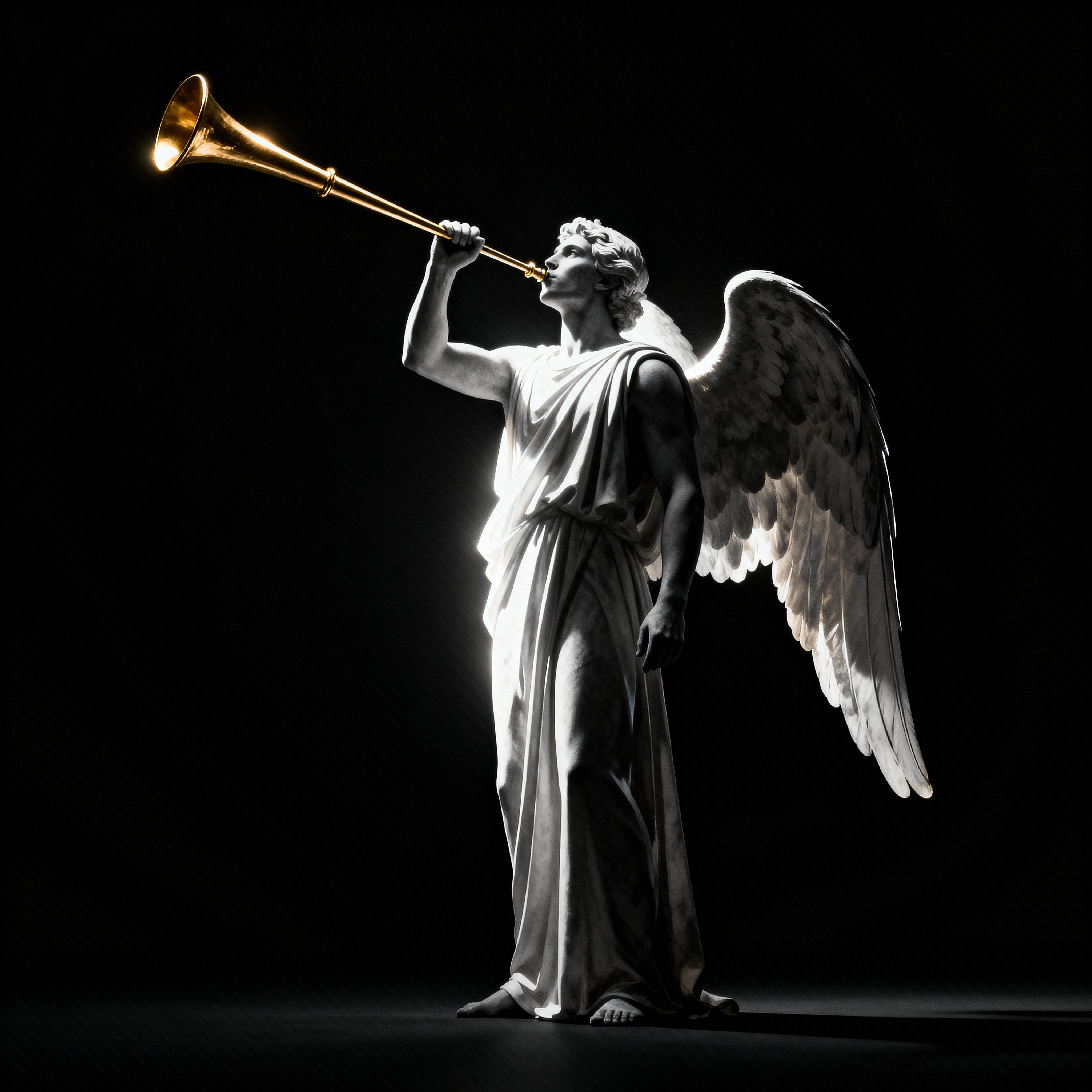 Trumpet symbolizing the herald of dominance